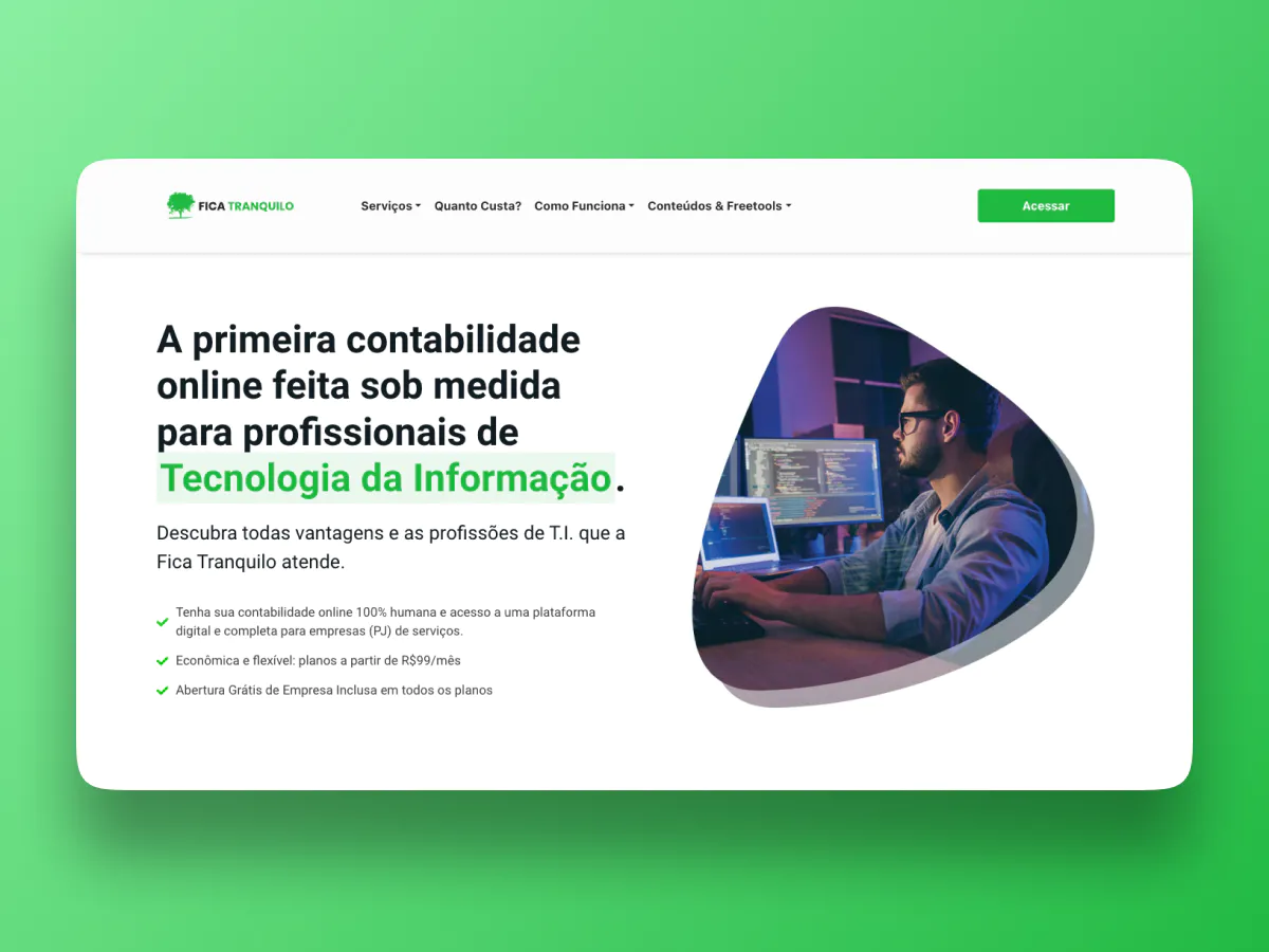 Fica Tranquilo Contabilidade Online - Site Institucional